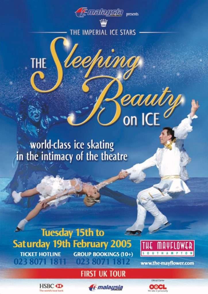 Sleeping Beauty On Ice Show Poster